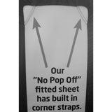Patrick Michelle Taupe Sheets with corner straps - Linens Wholesale
