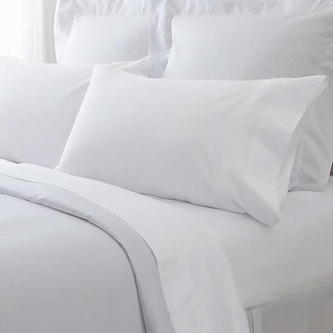 Patrick Michelle White Sheet Set with corner straps - Linens Wholesale