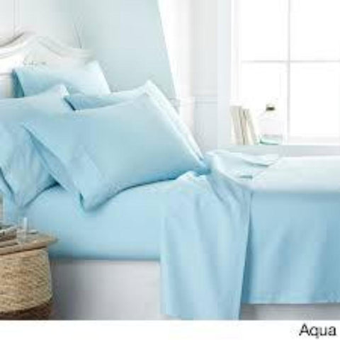 Patrick Michelle Auqa Sheet Sets with corner straps - Linens Wholesale