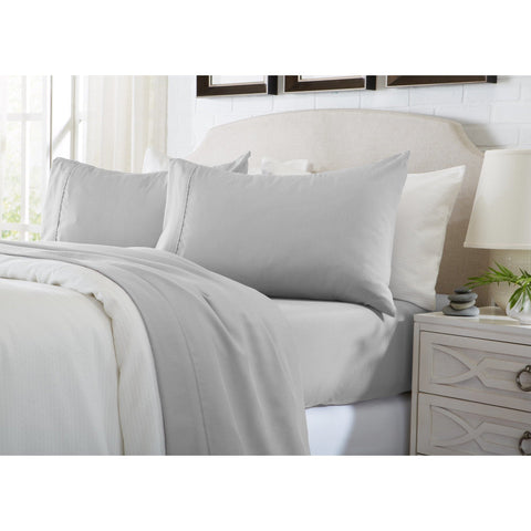 Patrick Michelle Silver Sheet Sets with corner straps - Linens Wholesale