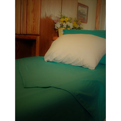 Patrick Michelle Teal Sheet Set with corner straps - Linens Wholesale